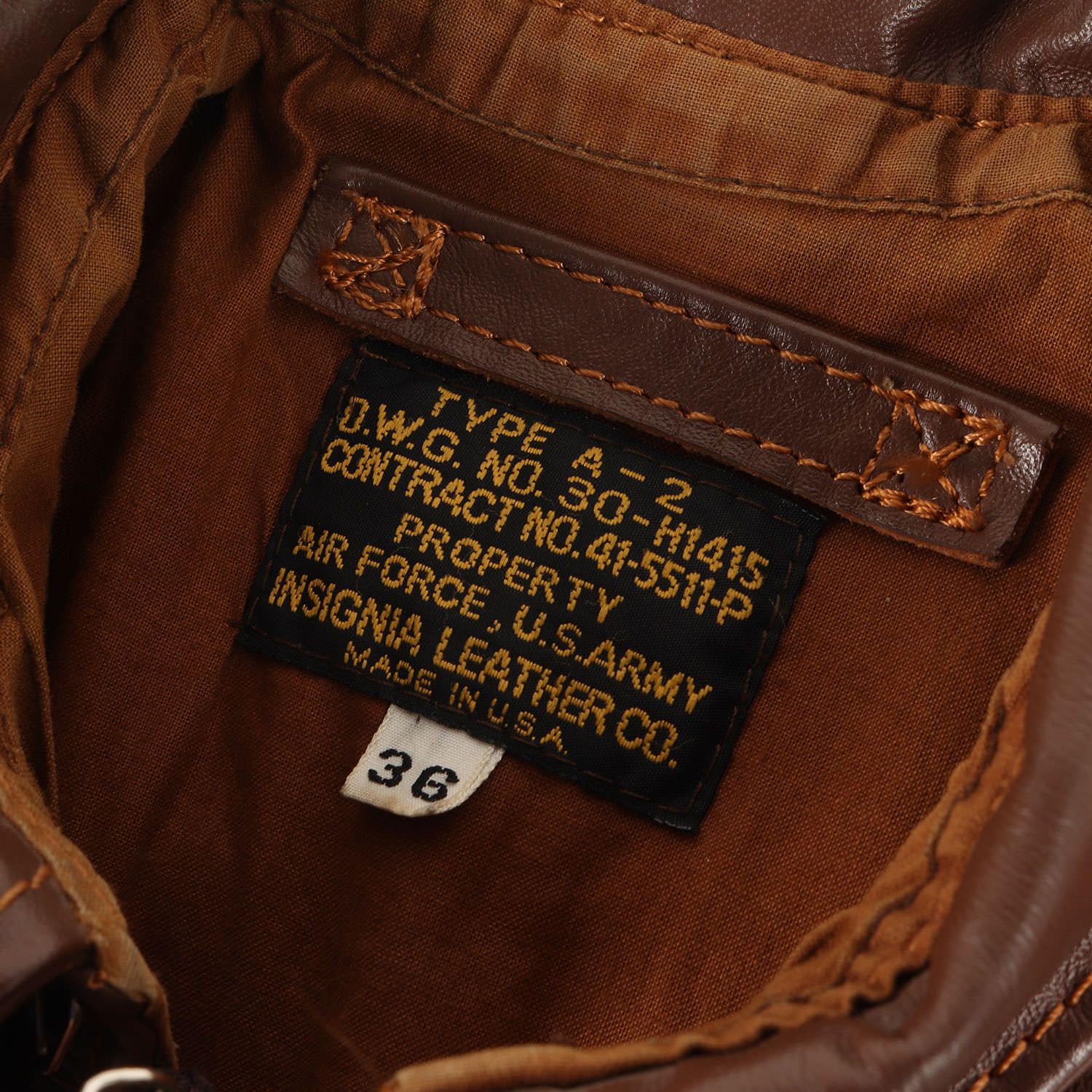 INSIGNIA LEATHER CO. インシグニア レザー ジャケット サイズ:36(S) A