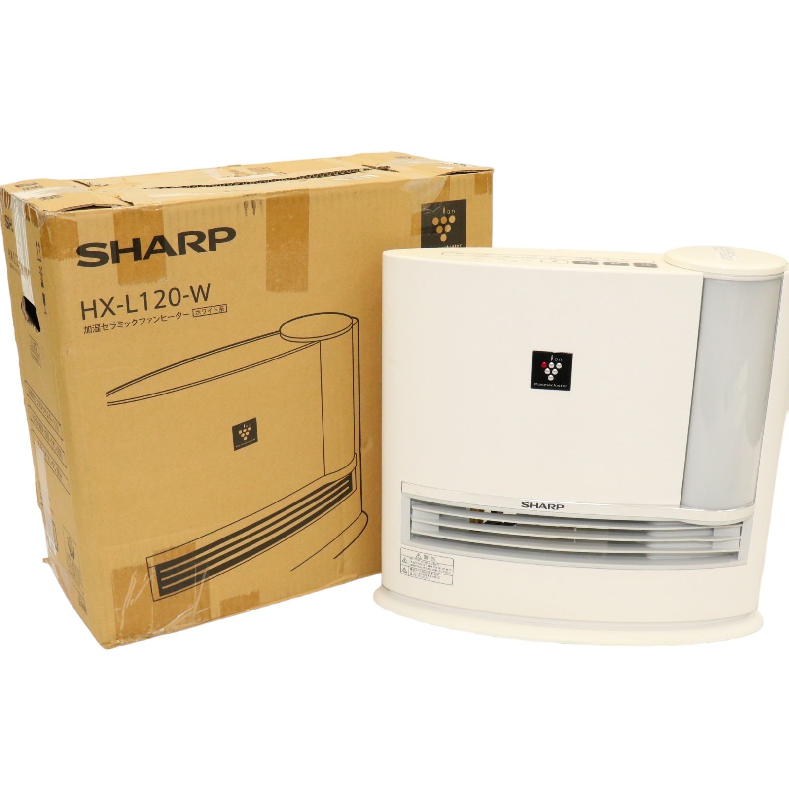 SHARP 加湿セラミックファンヒーター HX-L120-W [62950] - レンティオ