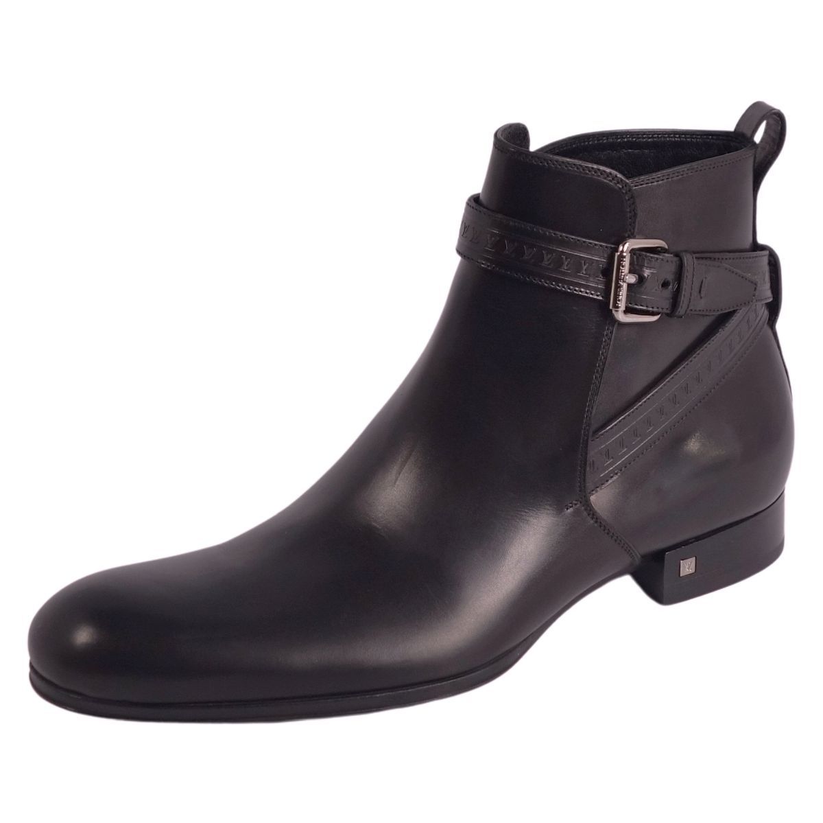 未使用 ルイヴィトン LOUIS VUITTON ブーツ ショートブーツ レザー