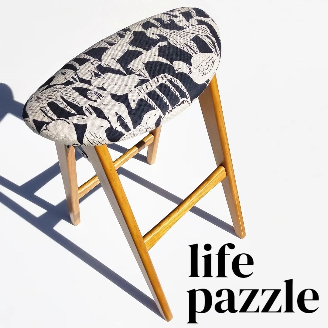 ミナペルホネン タンバリン dop グレー 折りたたみ式 ハイスツール