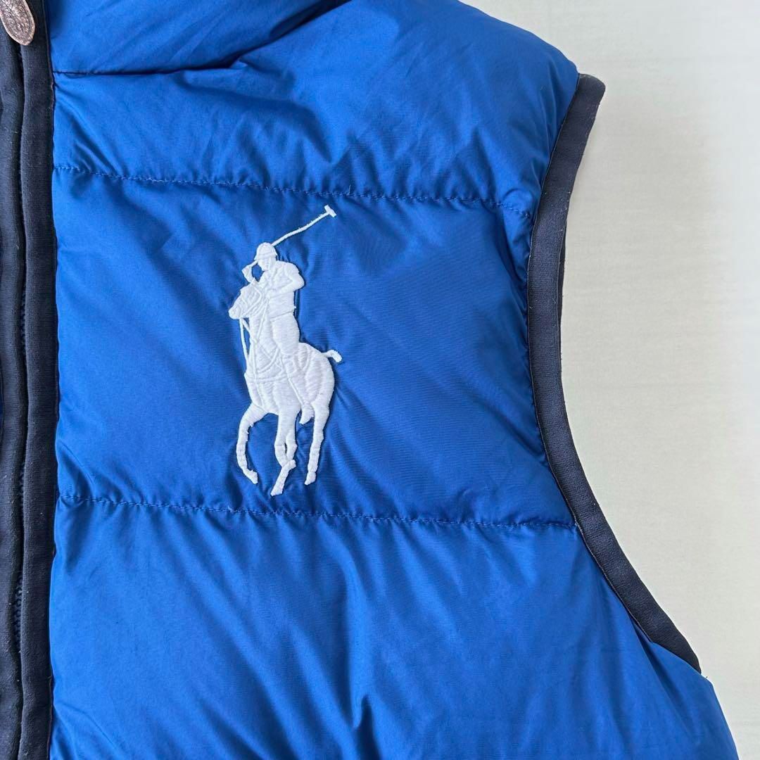Polo Ralph Lauren ダウンベスト ビッグポニーブルーM Polo Ralph
