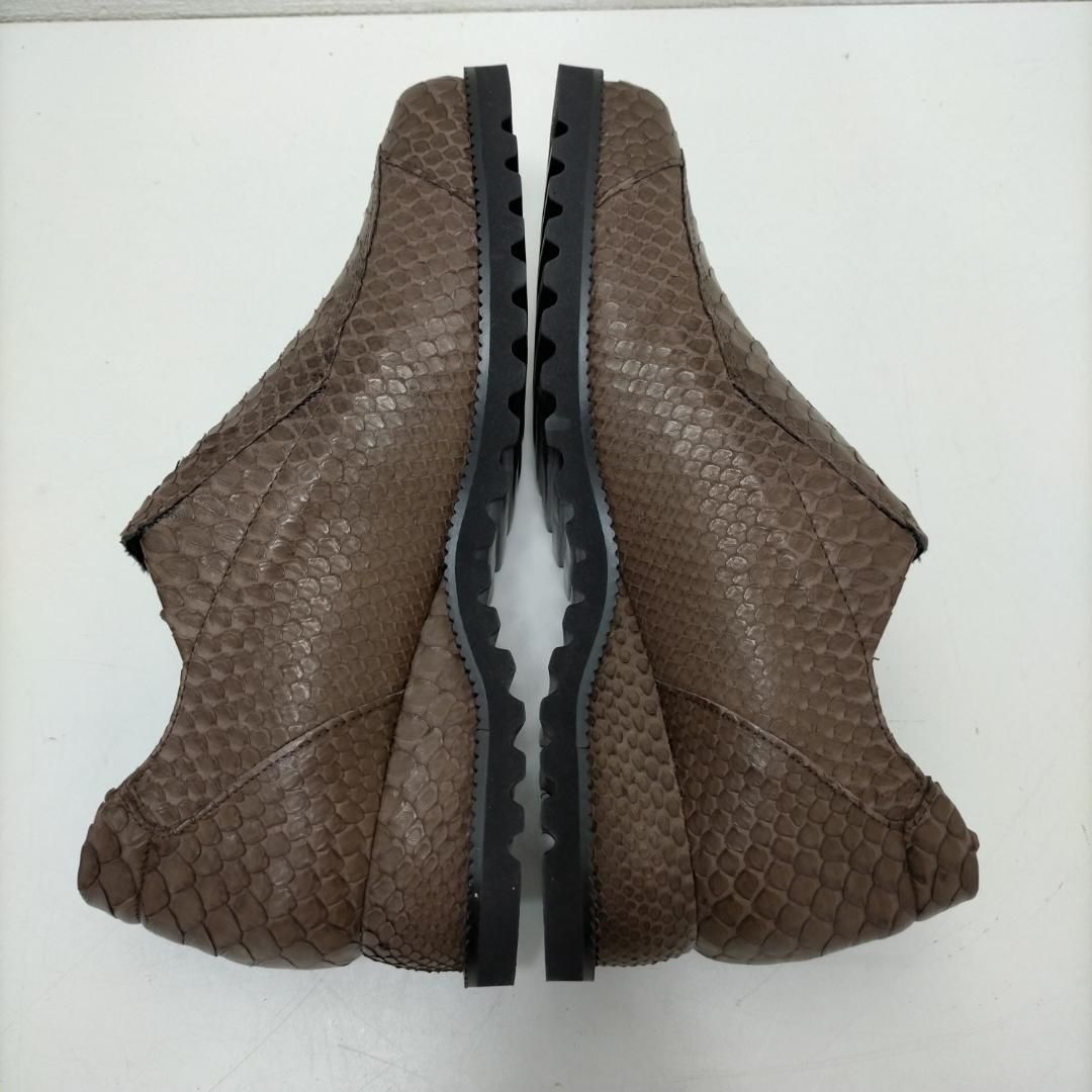 VIOLAMARE ビオラマーレ ヘビ革 レッドパイソン ブラウン シューズ