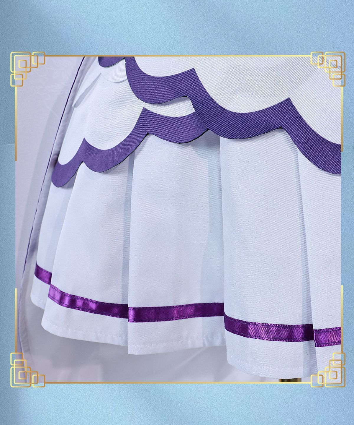 Reゼロから始める異世界生活 エミリア コスプレ衣装 フルセット ワンピース アニメキャラクター 仮装 撮影会 イベント用 高品質コスチューム レディースサイズあり