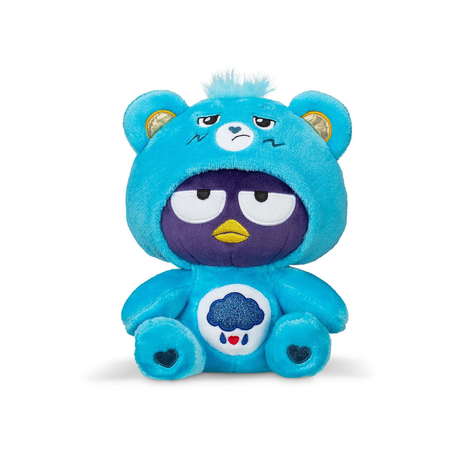 ケアベア - Badtz-Maru Grumpy Bear 20.3 cm 楽しいサイズのぬいぐるみ ブルー - ソフトで抱きしめるベスト!  女の子、男の子、従業員、コレクター、対象年齢4歳以上。