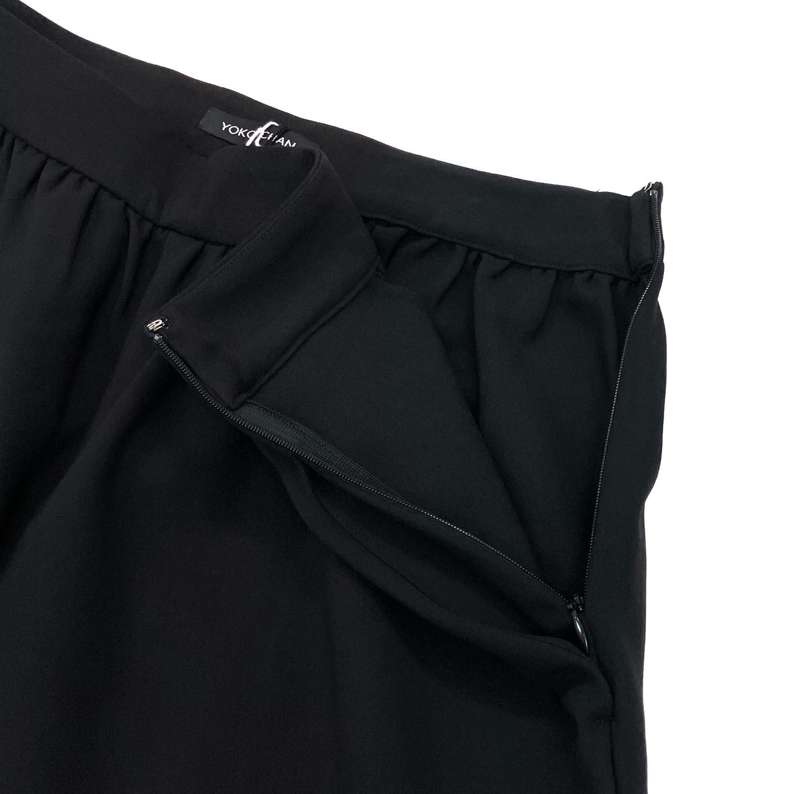 美品 ヨーコチャン YOKO CHAN テーパードラップパンツ 白 38