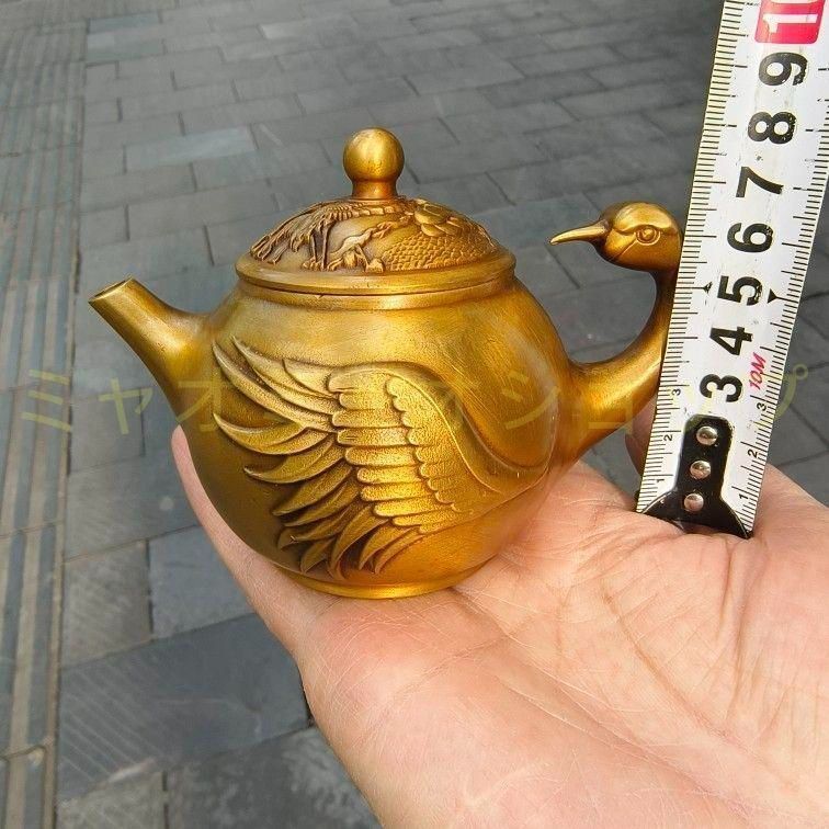 浮彫 竜紋茶壺 酒壺 銅壺 茶道 工芸品 美術品 置物 浮彫 竜紋茶壺 酒壺 銅壺 茶道 工芸品 美術品 置物浮彫 竜紋茶壺 酒壺