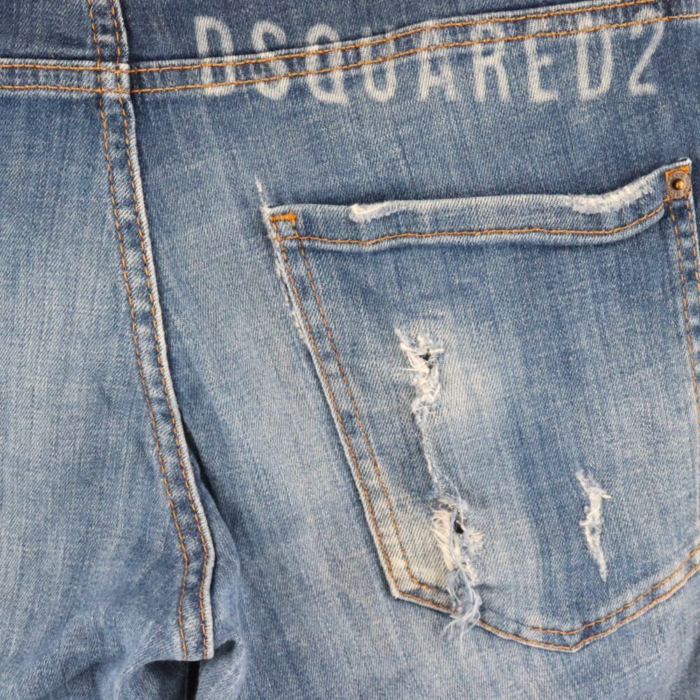 DSQUARED2 ディースクエアード 20AW Skater Jean スケータージーンズ ダメージ加工 デニムパンツ S74LB0820 インディゴ