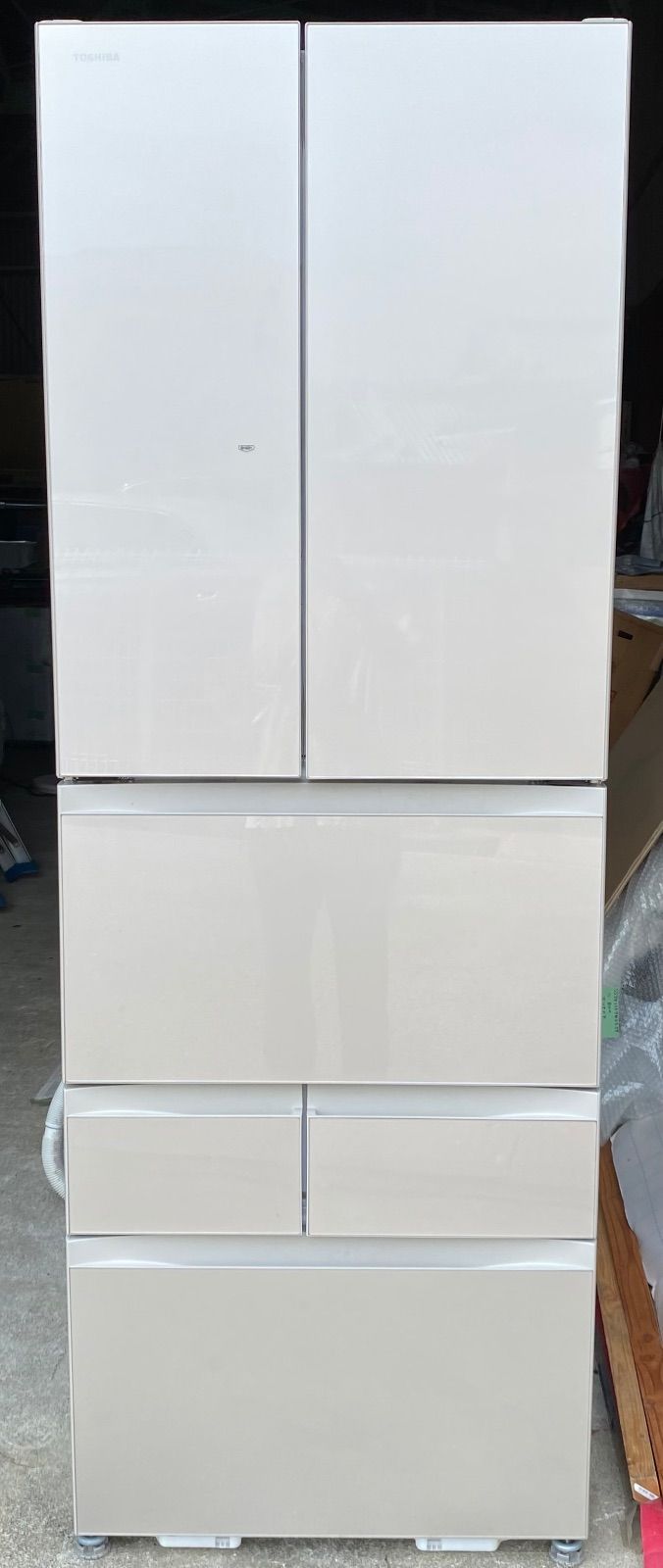 東芝　TOSHIBA 冷凍冷蔵庫2019年製(GR-R460FH) 東芝 冷蔵庫 【良品】冷凍冷蔵庫 462L サテンゴールド GR-R460FH