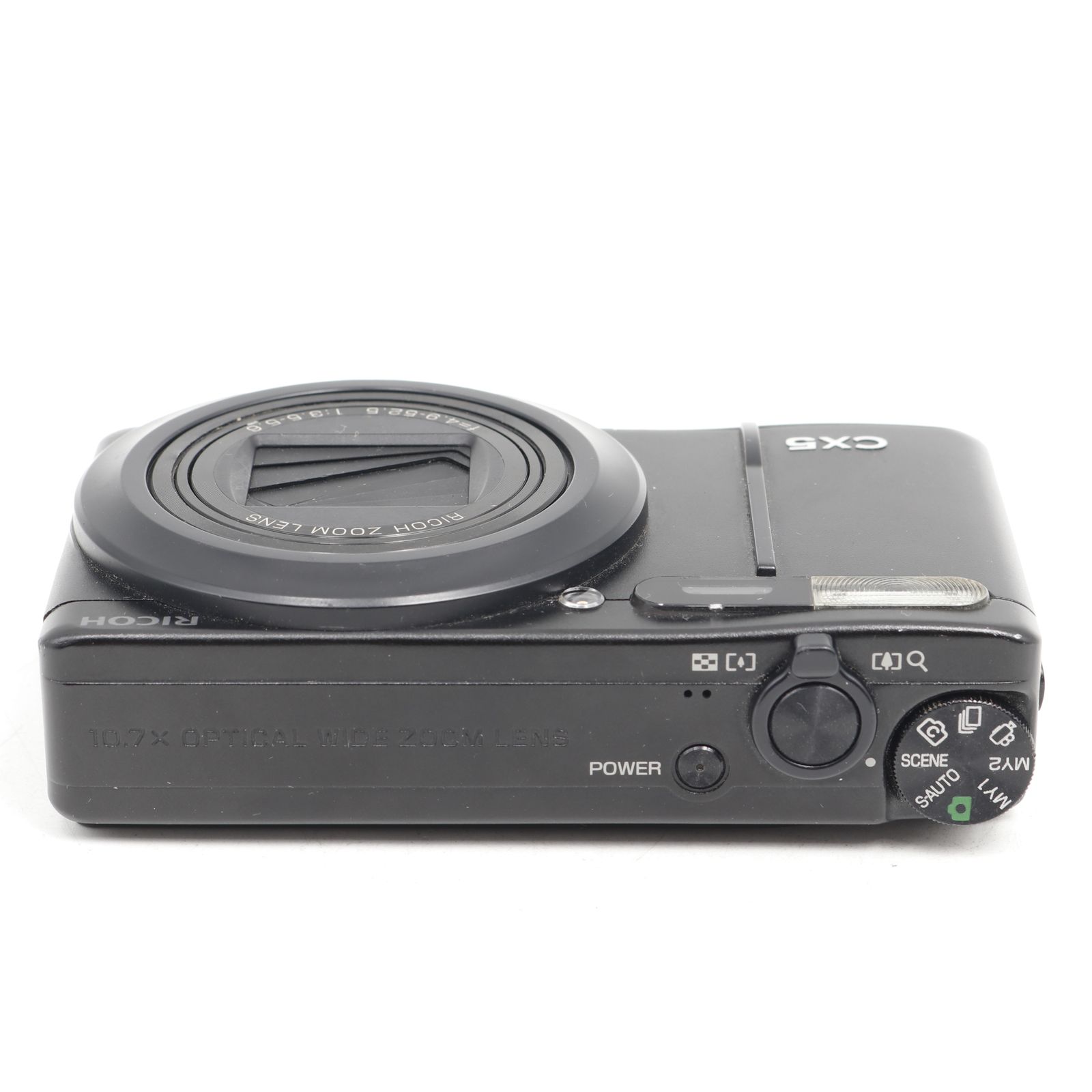 RICOH ハイブリッドAFシステム搭載 光学10.7倍ズーム CX5 ブラック 