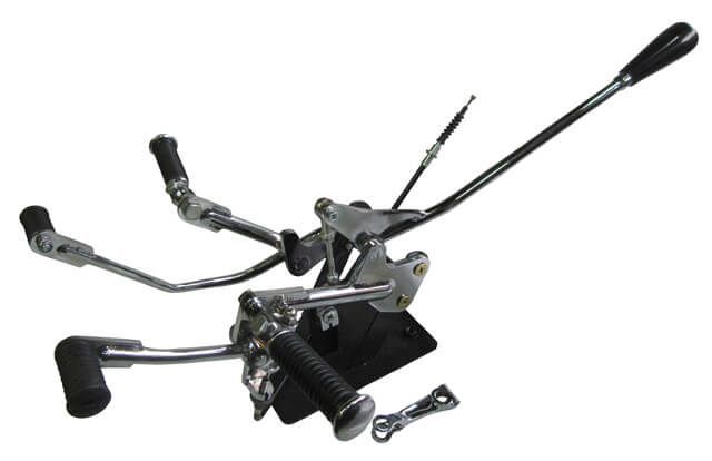 ミッドハイ ジョッキーシフトキット クローム SR400|500 フルキット