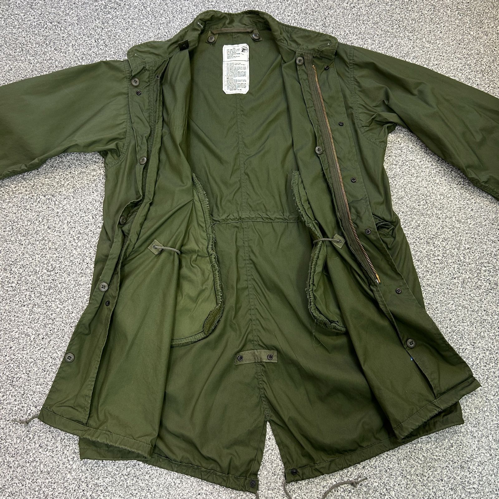 実物 M-65 モッズコート フィッシュテール 米軍 放出品 CARBON HILL 