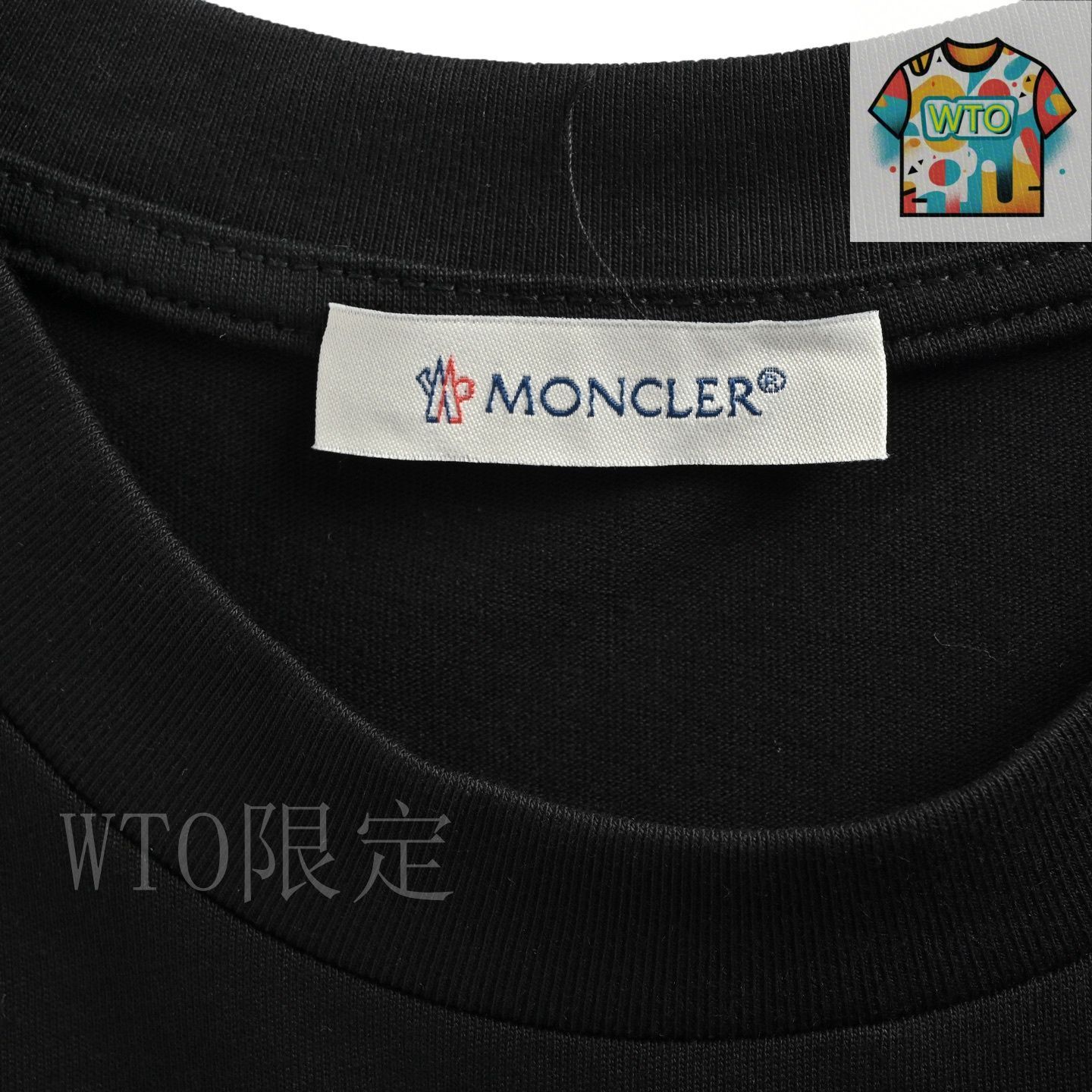 国内発送 関税込★2025SS MONCLER エンボス刺繍ロゴ入 Tシャツ 10918C0001189AJS999_3.jpg