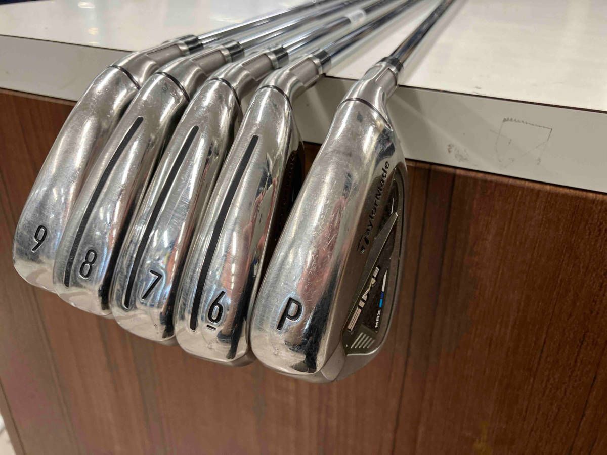 TaylorMade - SIMアイアン5本セットP.9.8.7.6 DDD Used TaylorMade SIM MAX Iron Set 4-PW, AW Used Golf Club at