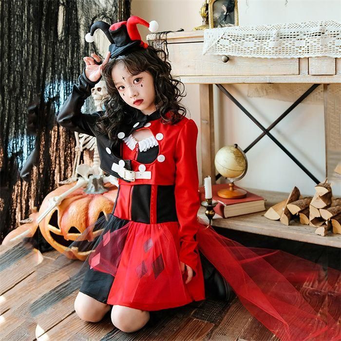 ハロウィン キッズ 巫女 悪魔 魔女 道化師 ピエロ 子供用 バンパイア コスチューム 女の子 ハロウイン 仮装 ハロウィーン ハロウィン衣装 ハロウィンコスチュー