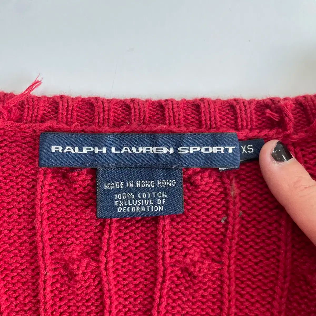 POLO RALPH LAUREN ラルフローレン ニット ケーブル編み レッド POLO RALPH LAUREN ポロ ラルフローレン ケーブル編み セーター