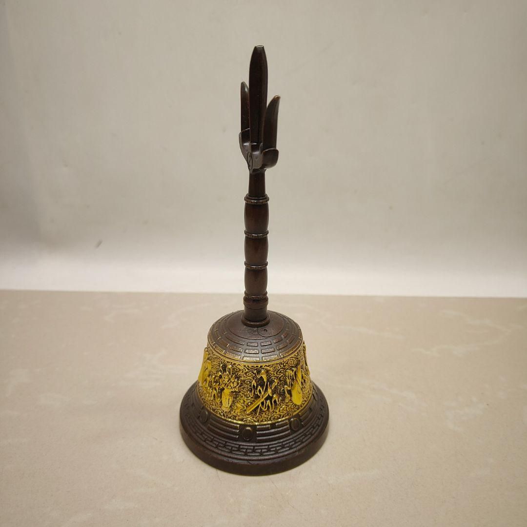 銅製八仙鈴 三清鈴 三叉法器 道家用品太極八卦鈴 鎮宅辟邪 開運風水 招財置物 銅製八仙鈴 三清鈴 三叉法器 道家用品太極八卦鈴 鎮宅辟邪 開運