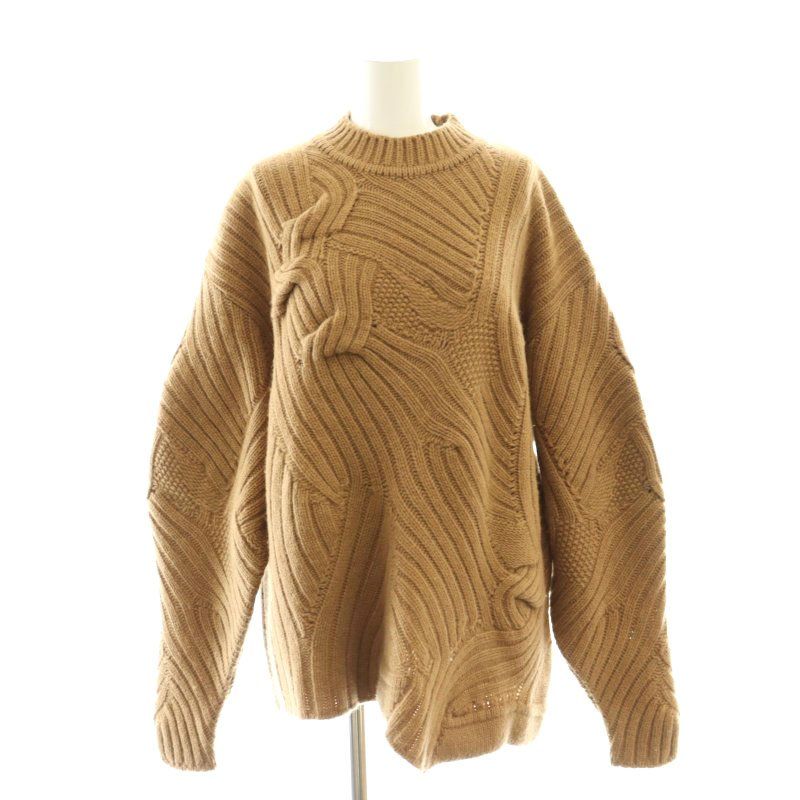 最新人気 マメクロゴウチ Mame Kurogouchi 23AW Basket Motif Cable ニット/セーター