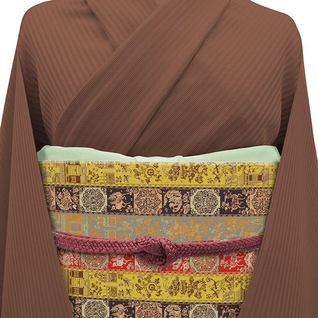 ★年内でメルカリ仕舞、龍村 全通袋帯 美品(新品購入試着→) 中古】 龍村美術織物 リサイクル 開き 名古屋帯 正絹 全通 京袋帯 た