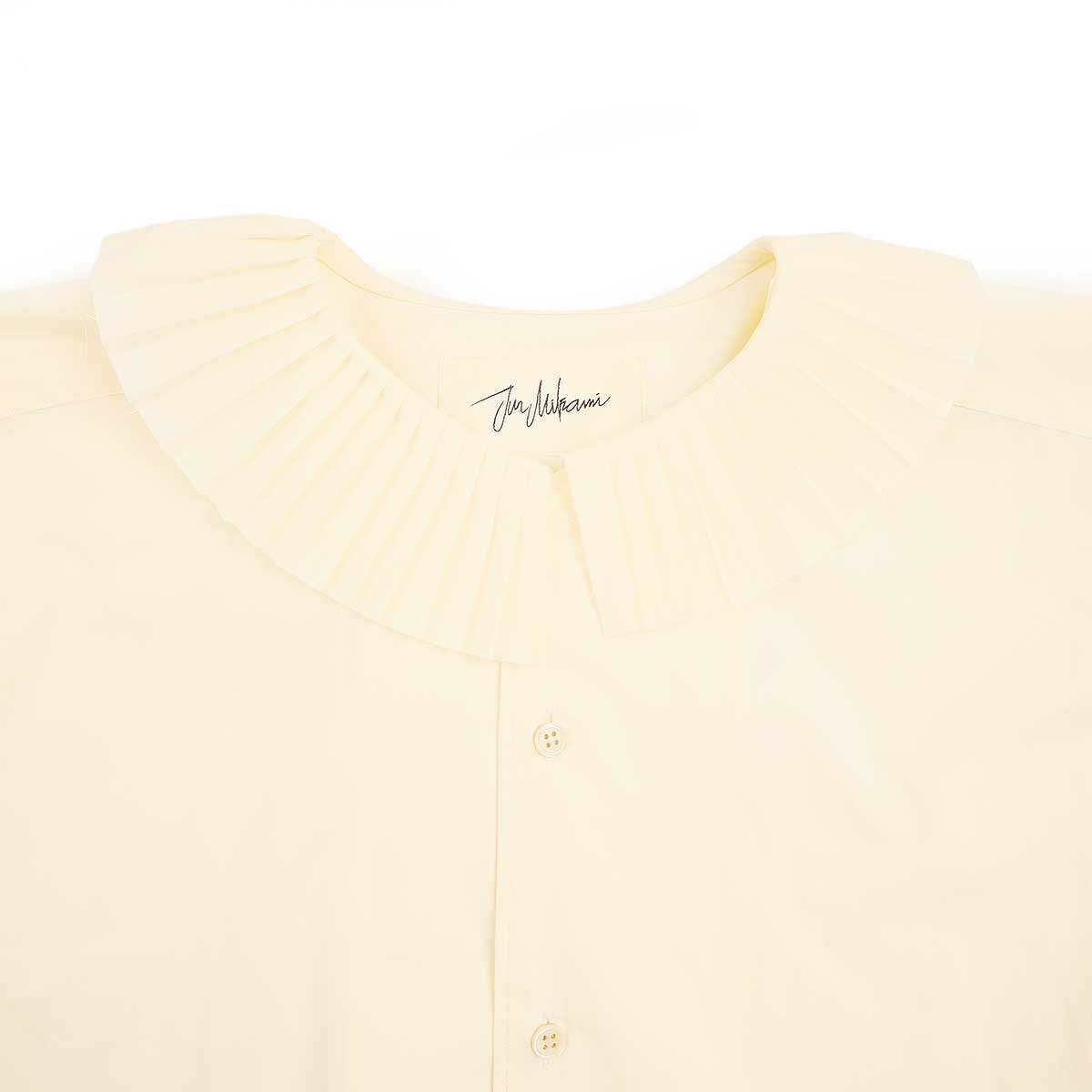 JUN MIKAMI ジュンミカミ 23SS PLEATS COLLAR SHIRT プリーツ