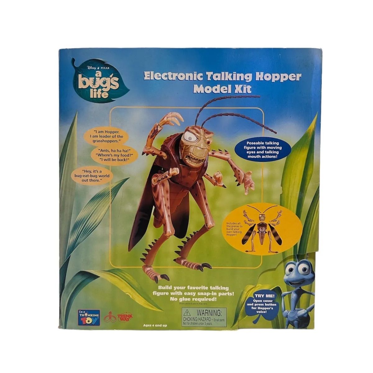 Disney PIXER a bug's life Electronic Talking Hopper Model Kit ディズニー ピクサー バグズライフ ホッパー トーキング フィギュア