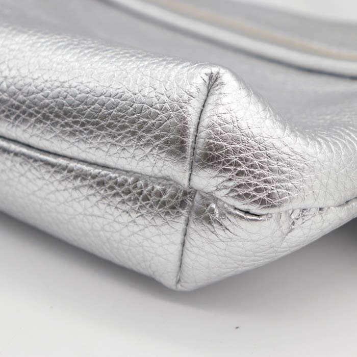 【未使用タグ付き】Pelletteria Venetaバッグ シルバー ペレッテリアベネタ ショルダーバッグ 美品 イタリア製 レザー