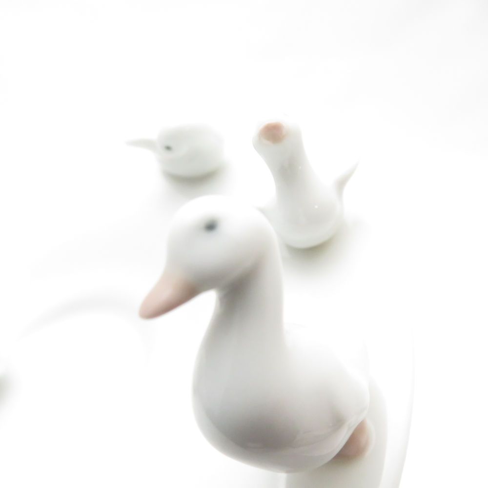 美品 LLADRO リヤドロ アヒル デミタスカップ＆ソーサー あひる 鳥
