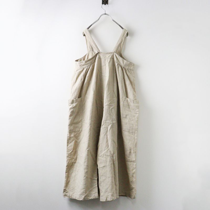 2024AW ネストローブ nest Robe ブラックリネンワイドサロペット
