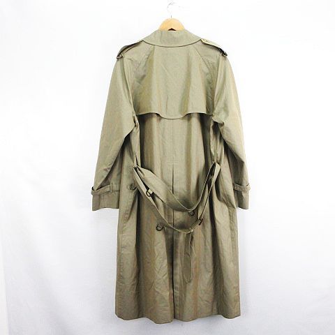 バーバリー ロンドン BURBERRY LONDON トレンチコート アウター 長袖 ロング丈 裏ノバチェック コットン 94-175-6 カーキ EKM