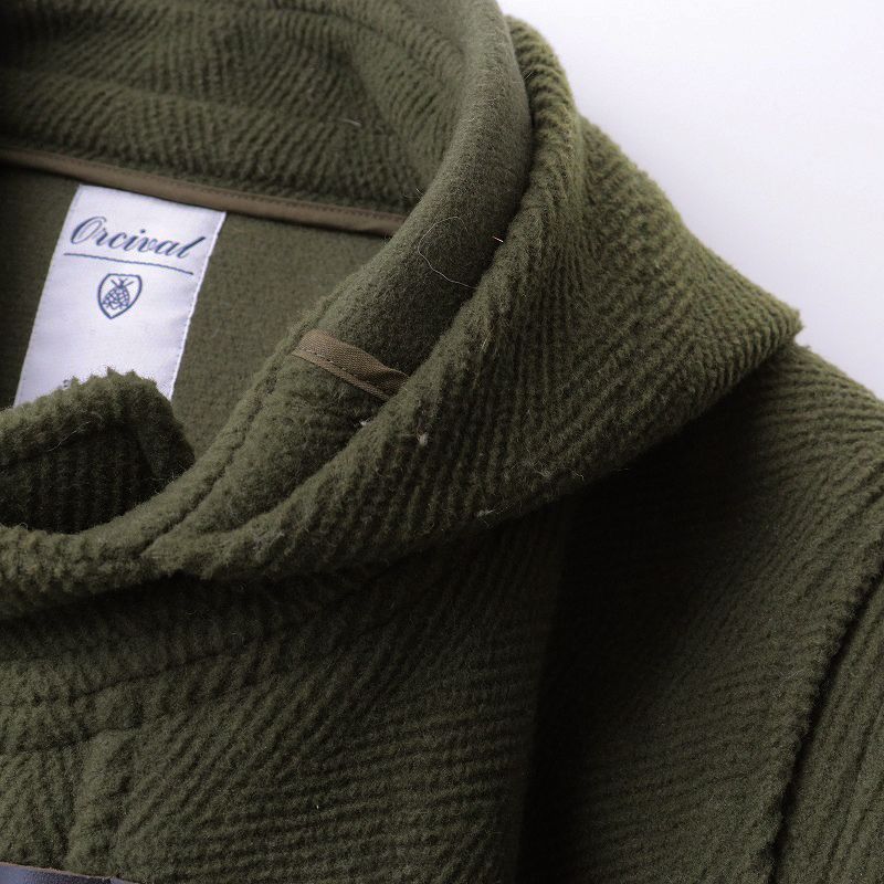オーシバル ORCIVAL パイルカットヘリンボーンダッフルコート 1