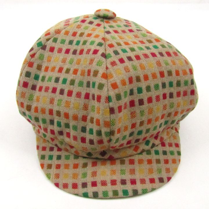 ボルサリーノ キャスケット 帽子 ブランド ♥品 ウール混 メンズ 56cmサイズ ベージュ Borsalino