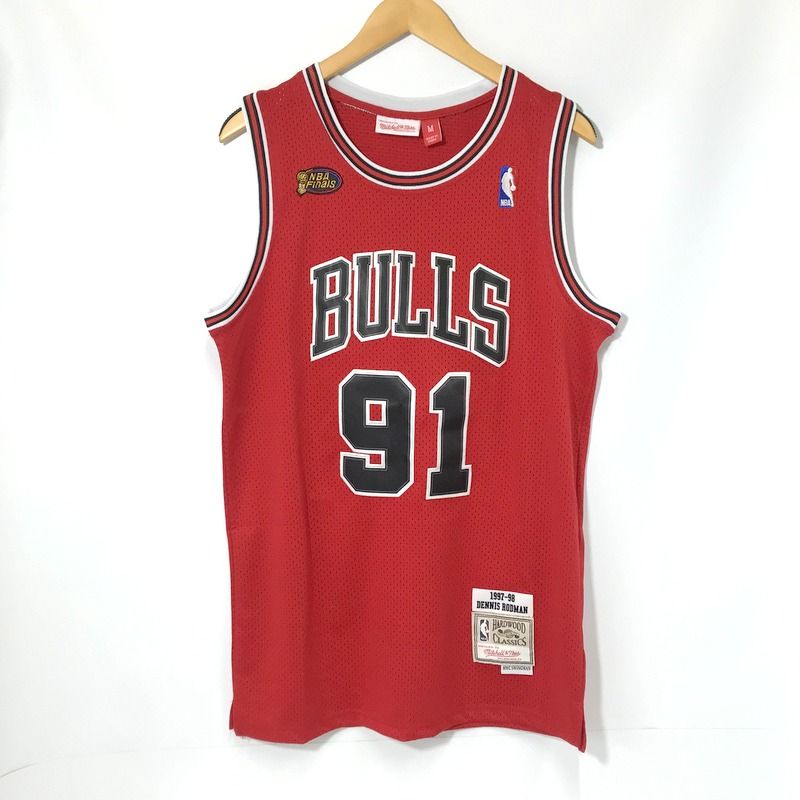 mitchell＆ness デニス・ロッドマン 91 美品 MITCHELL&NESS ゲームシャツ 美品 タンクトップ デニス ロッドマン