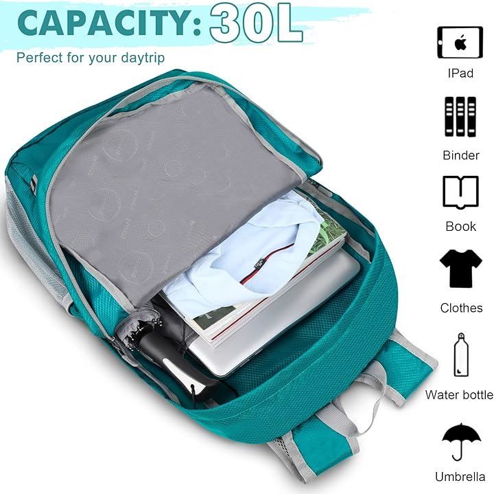 [ZOMAKE] 軽量リュック バックパック 30L ハイキングデイパック 小型旅行バックパック 折りたたみ式 リュック バッグ 防水 大容量 キャンプアウトドア並行輸入 ZOMAKE 軽量リュック バックパック 30L ハイキングデイパック 小型旅行