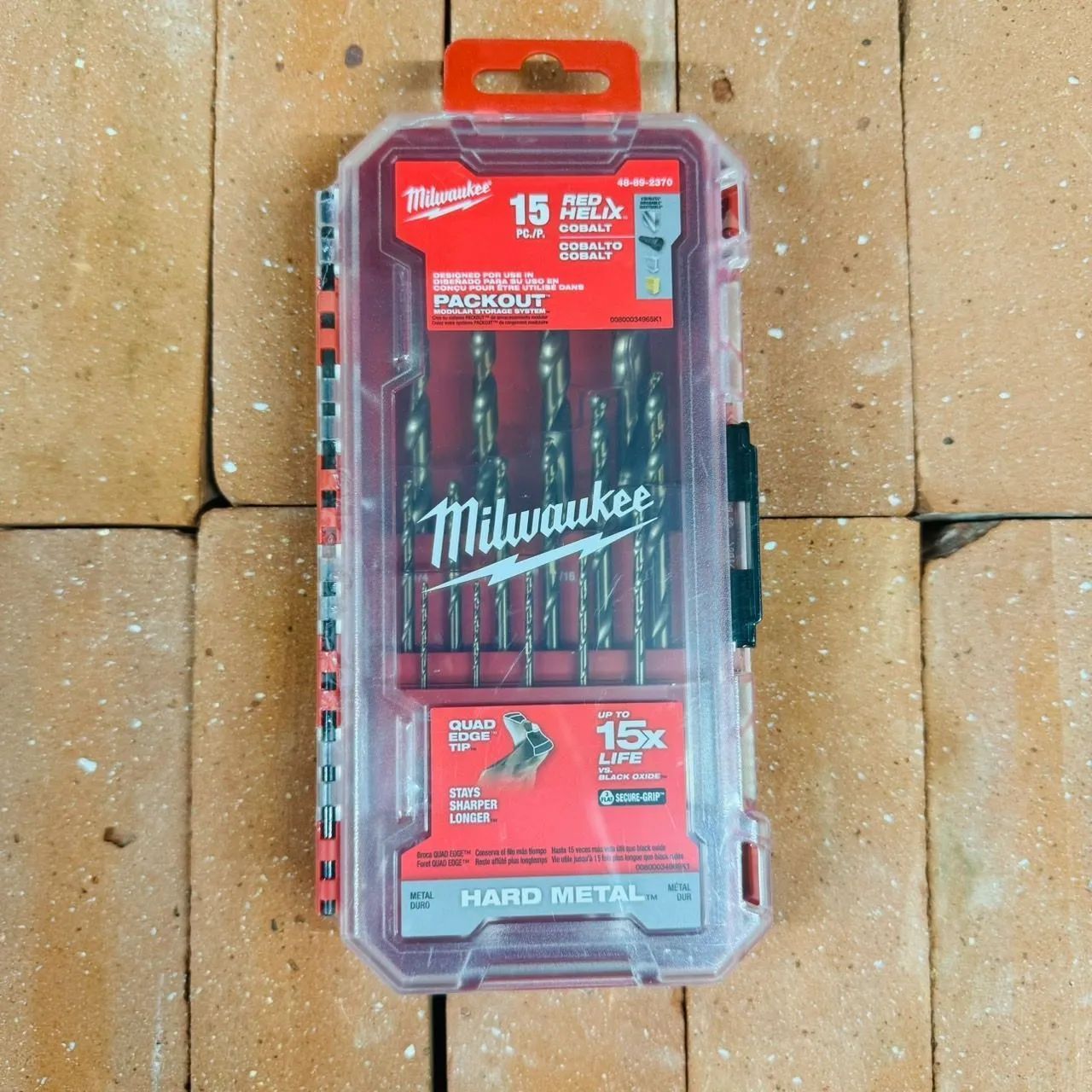 新入荷!! 日本未発売 Milwaukee ミルウォーキー 48-89-2370 コバルトドリルビットセット ケース付き – 15PC