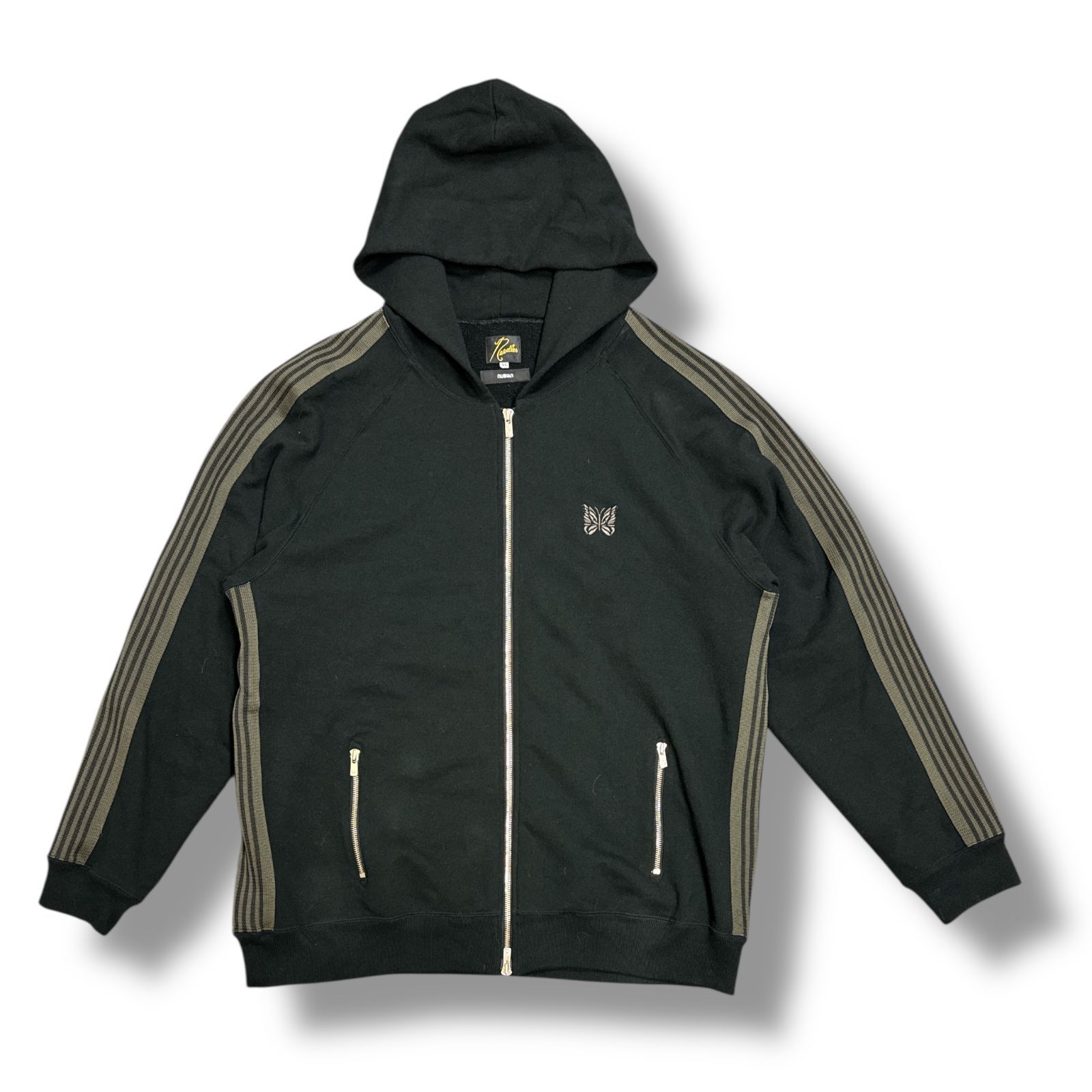 Needles × NUBIAN 別注ジップフーディー Needles NUBIAN 別注 ジップパーカー S 新品未使用 フーディー