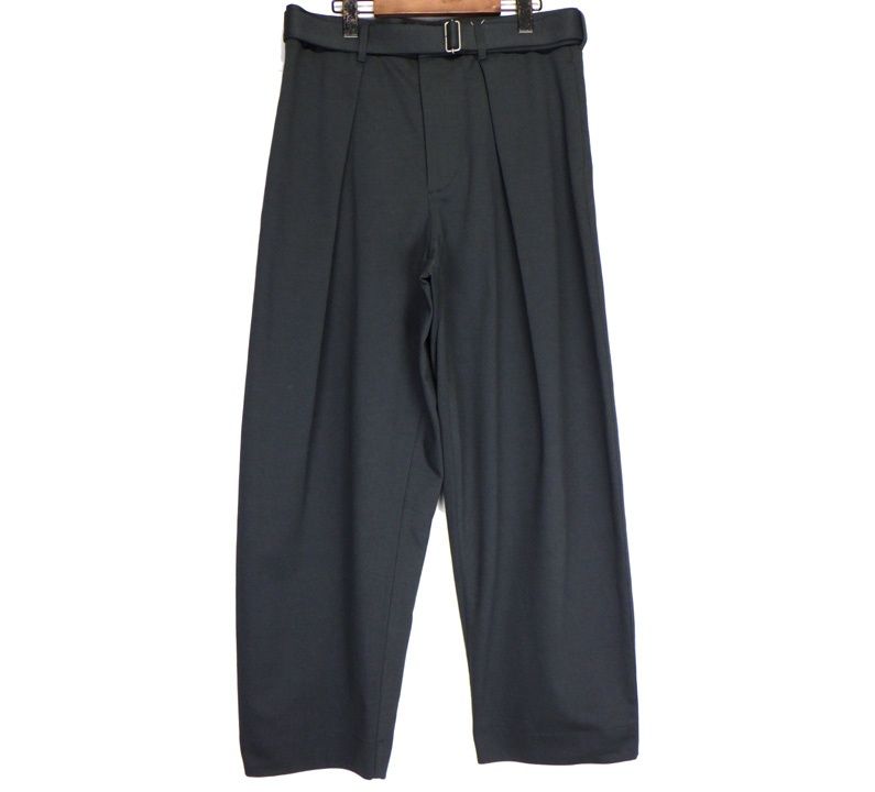 グッドピープルグッドステッチンググッドプロダクト GOOD PEOPLE GOOD STITCHING GOOD PRODUCT 01 01 1707 ベルト タック ワイド パンツ 44862