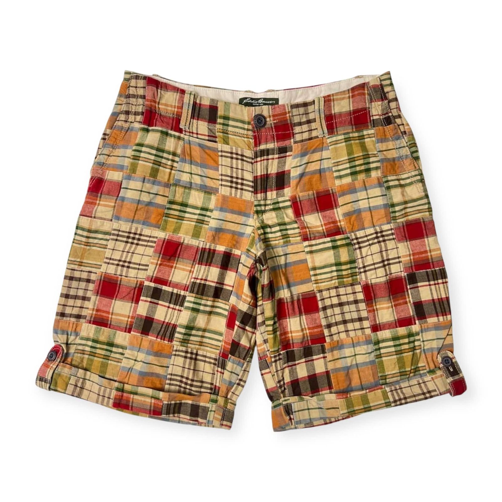 パッチワーク Eddie Bauer エディーバウアー ハーフパンツ ショート 
