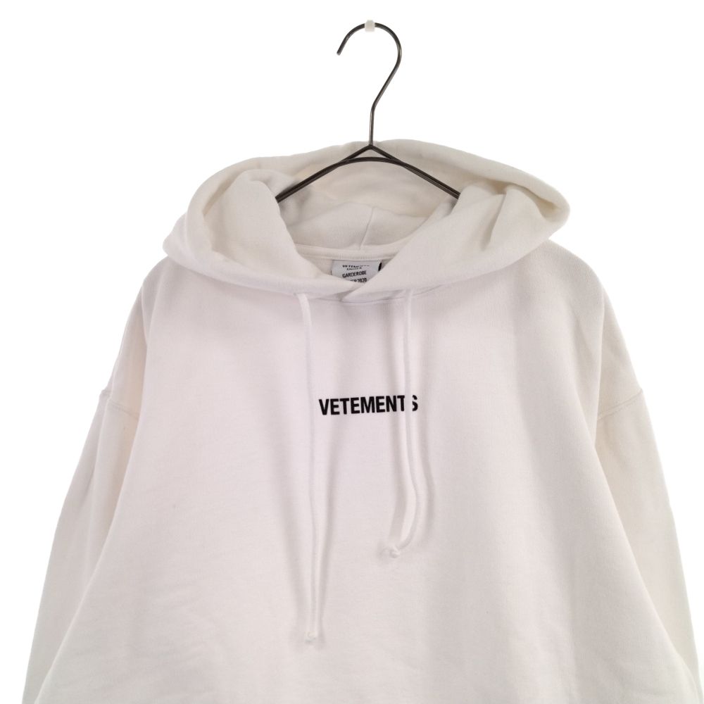 VETEMENTS (ヴェトモン) 19AW LOGO HOODIE UAH20TR725 ロゴプリント