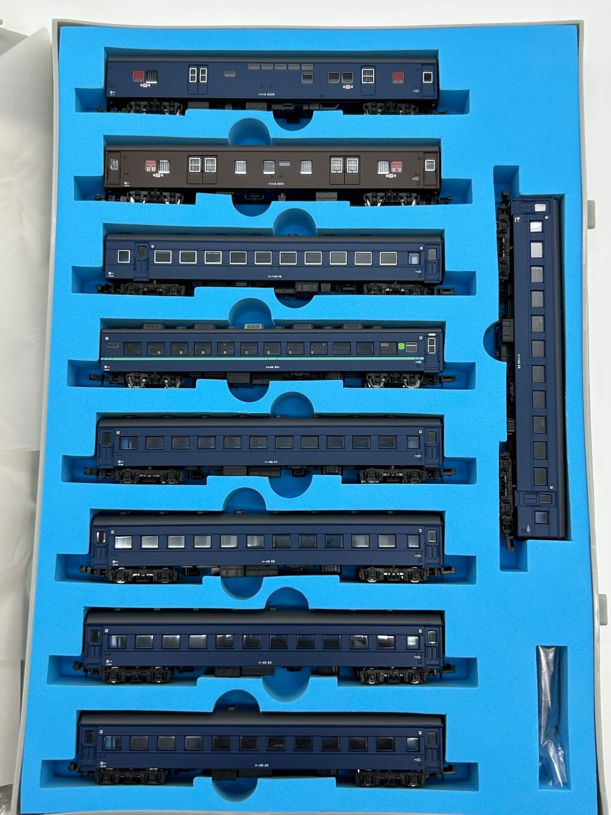 A-1574 スハ45系 急行「ニセコ」1号 C62お別れ三重連列車・9両