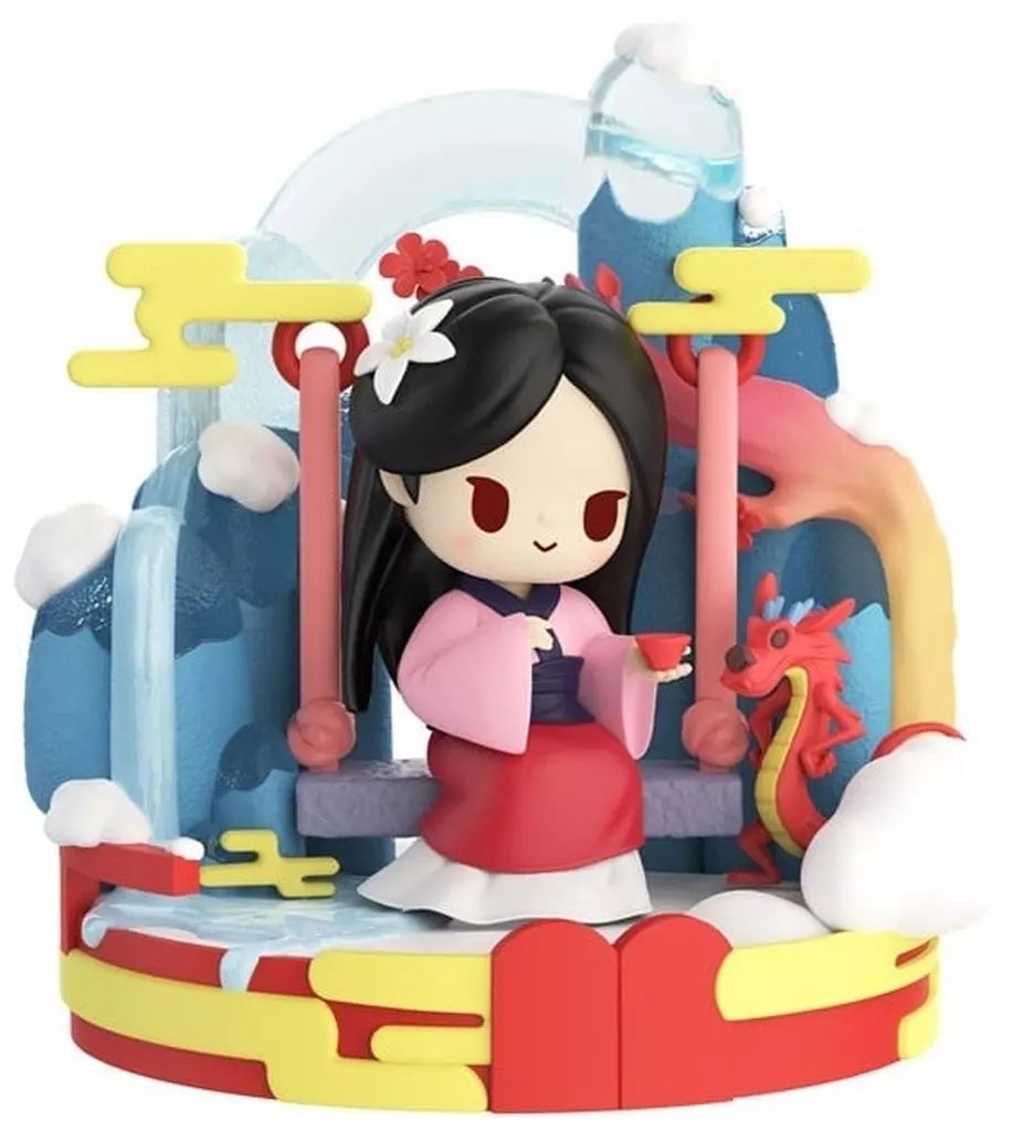 ブランコ お花 フィギュア となりのトトロ 丸太ぶらんこ 雑木林の遊園