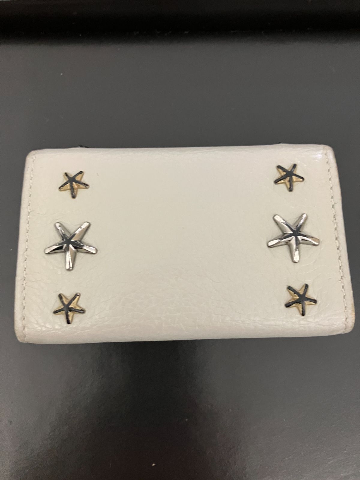 JIMMY CHOO 星型スタッズキーケース【新品未使用】 Jimmy Choo グレー 星形スタッズ キーケース