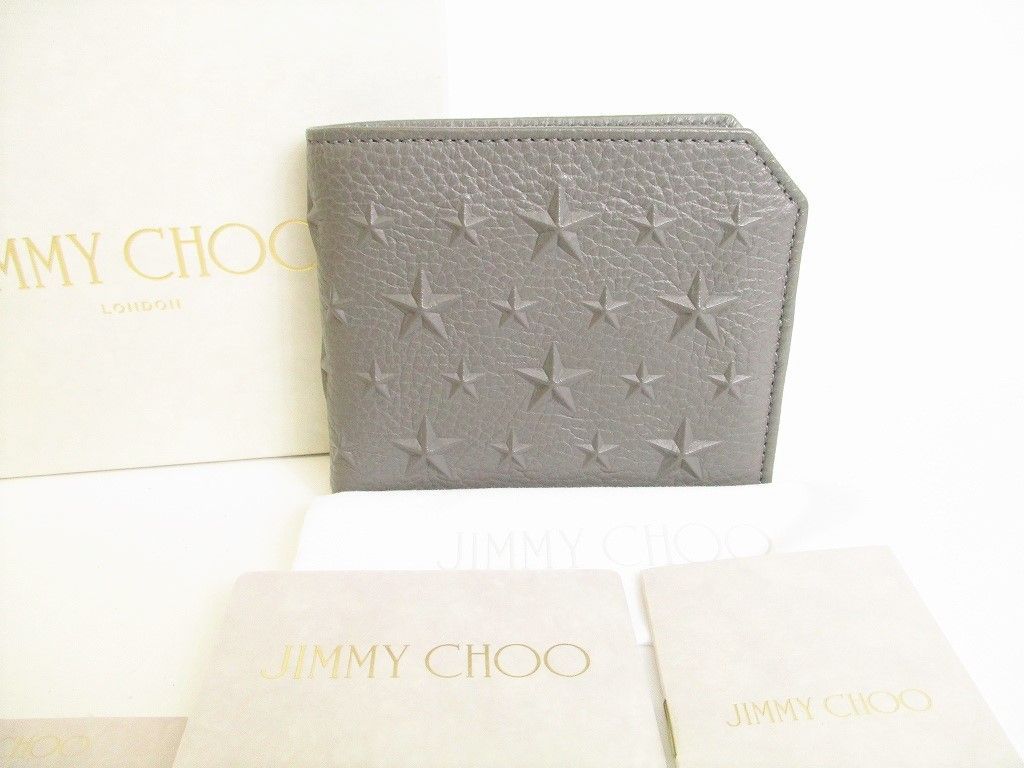 未使用保管品】 ジミーチュウ Jimmy Choo エンボススタッズ レザー 2 