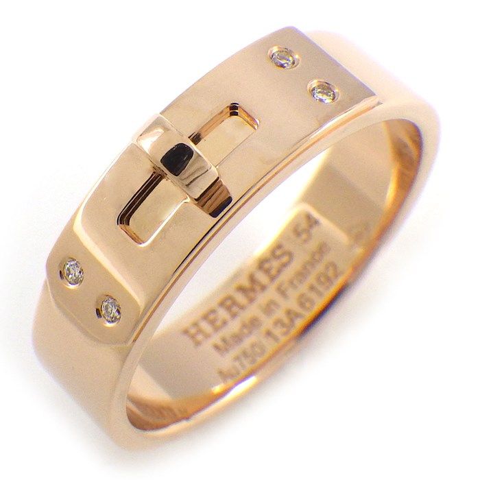 エルメス HERMES リング ケリー PM H109041B 4ポイント ダイヤモンド