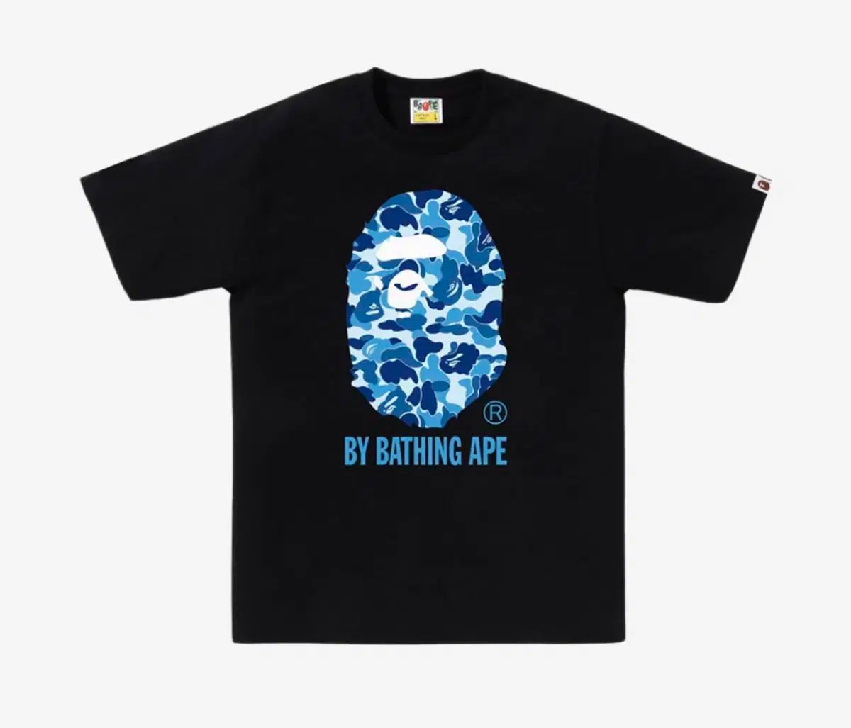 XL A BATHING APE アベイシングエイプ ABC カモフラ 半袖 Tシャツ 青