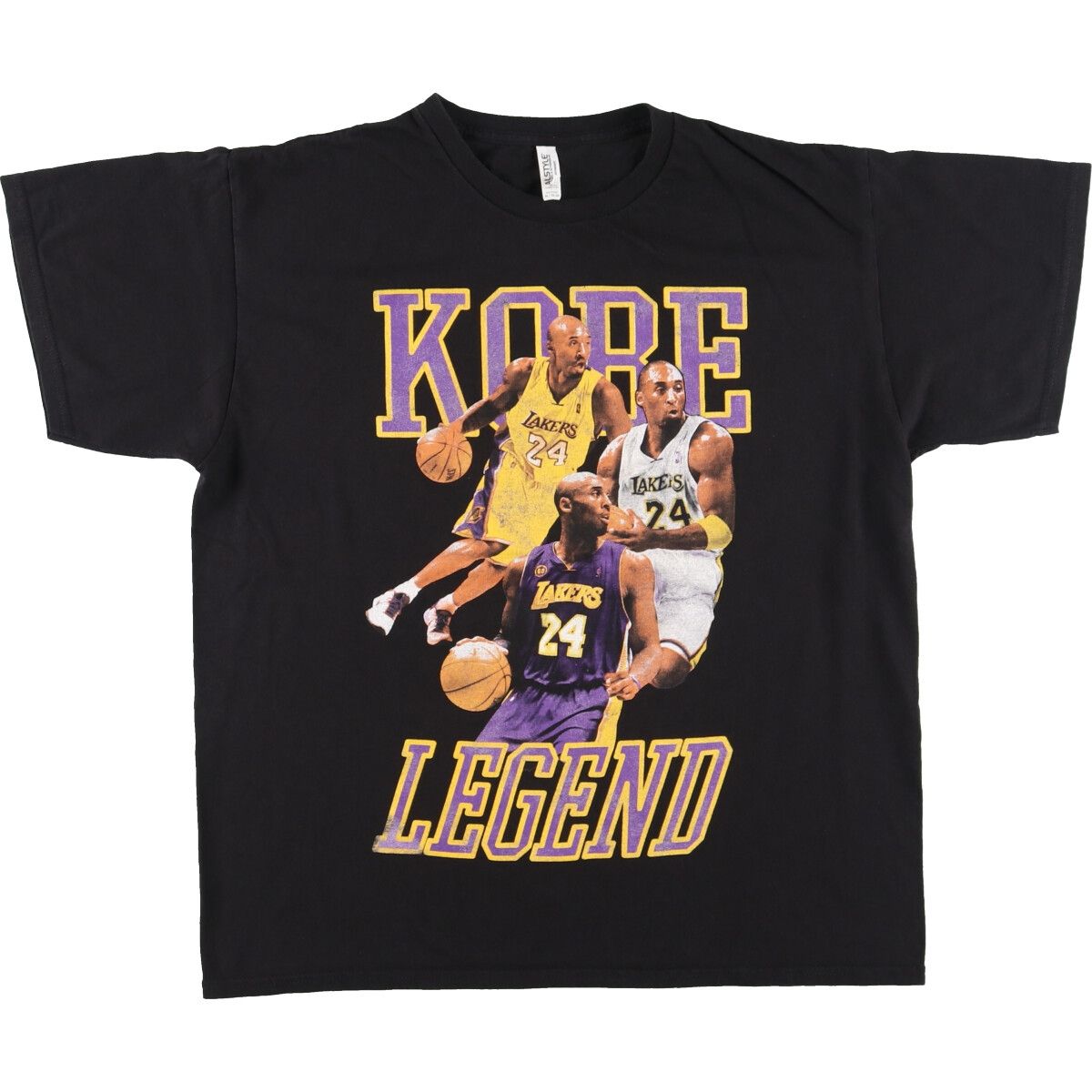 古着 ALSTYLE APPAREL NBA LOS ANGELES LAKERS ロサンゼルスレイカーズ コービーブライアント プリントTシャツ メンズXL/eaa440568