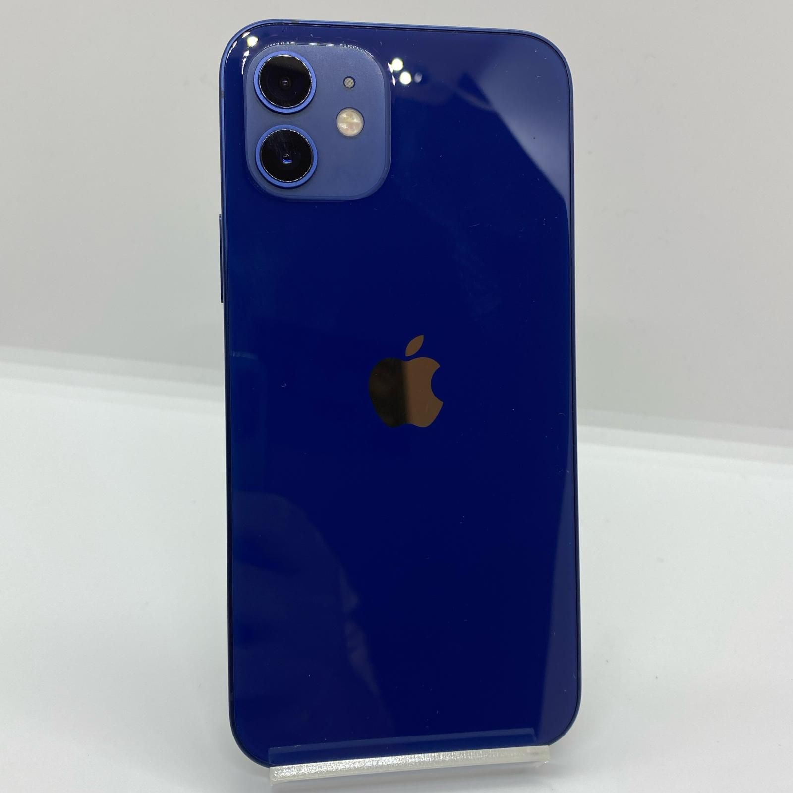 iPhone12 ブルー ☆動作確認 訳あり iPhone 12 64GB ブルー au 白ロム 美品 動作確認済 86%【全額