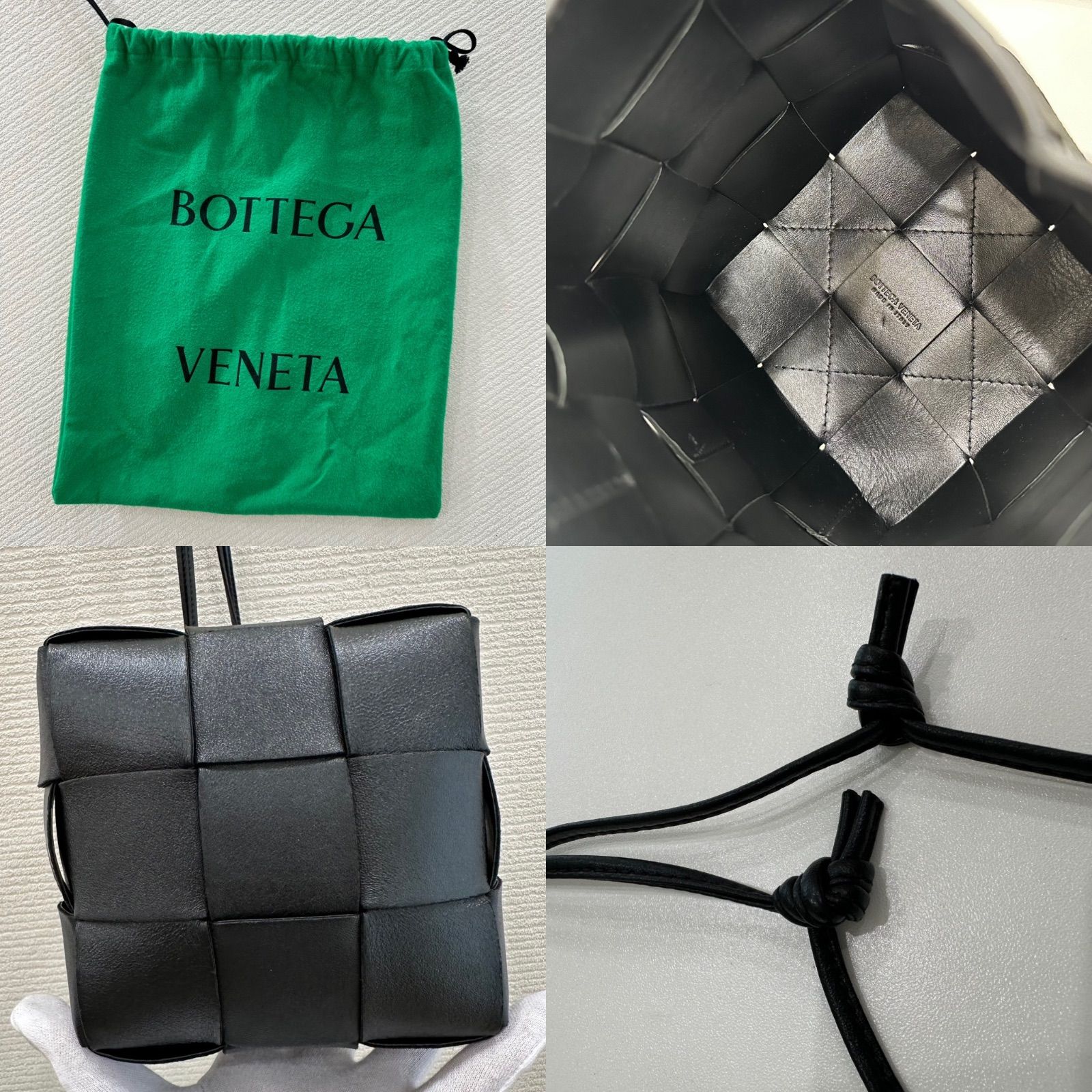 ボッテガヴェネタ BOTTEGA VENETA 美品 スモール カセット クロス 