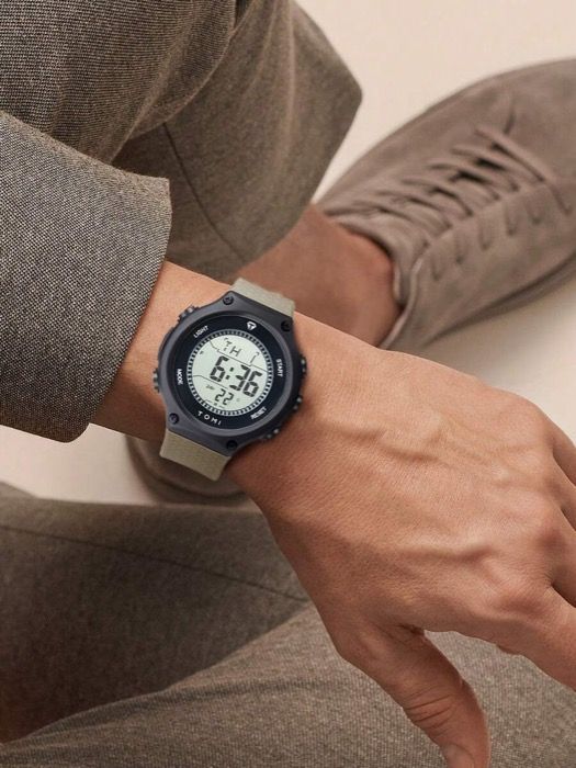 腕時計 メンズ デジタル メンズ スタイリッシュ ビッグダイヤル スポーツデジタル腕時計、日常生活やハロウィンなどのホリデーギフトに適しています