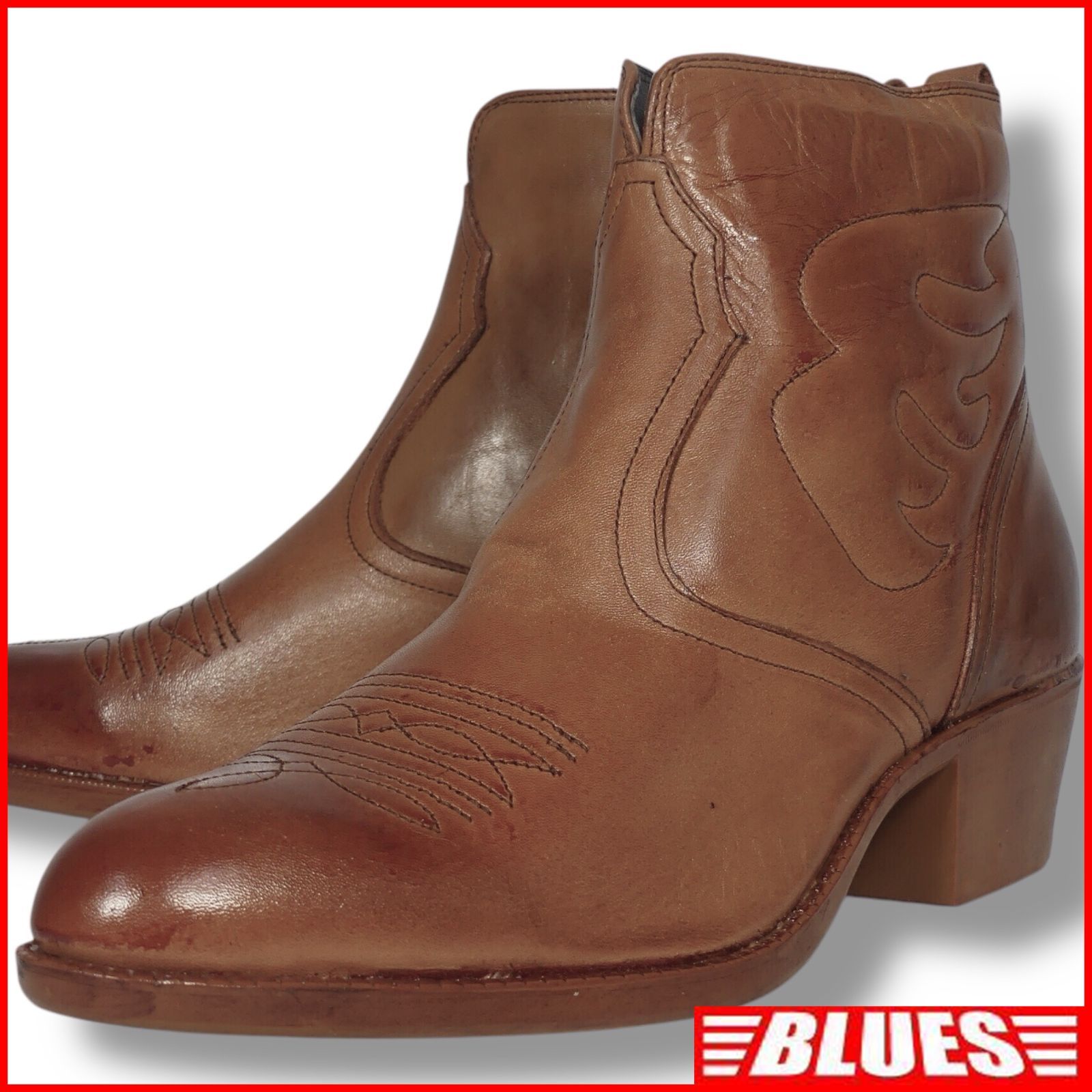 TEXAS VILLAGE テキサスヴィレッジ ウエスタンブーツ 28 ショート