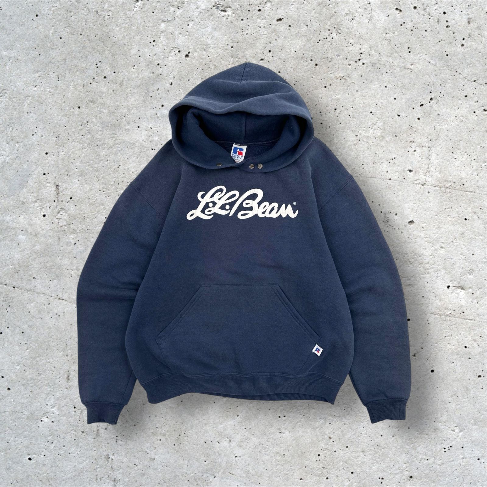 USA製 80s 90s ヴィンテージ L.L.Bean × RUSSELL ATHLETIC プリント 