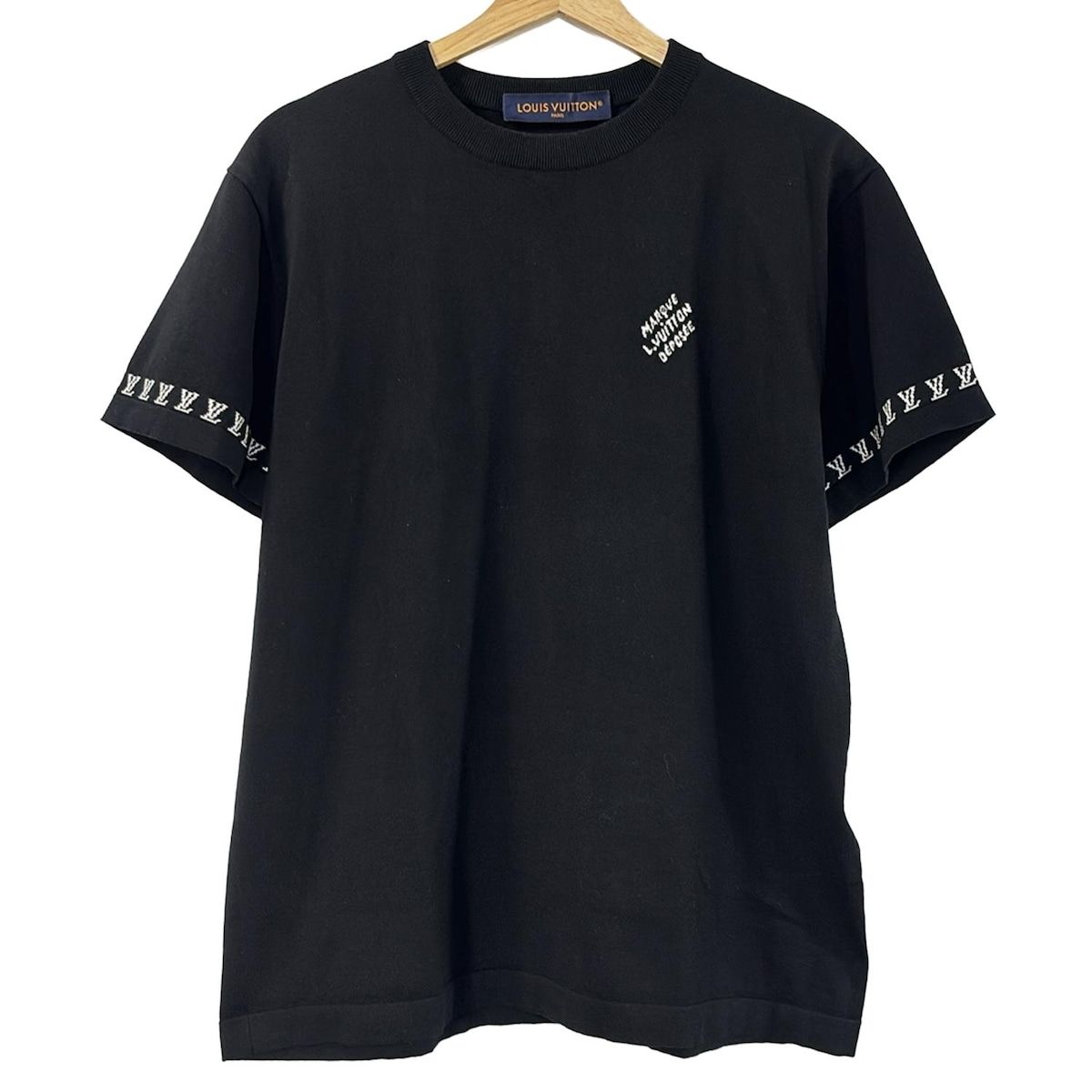 ルイヴィトン　リバースシグネチャー　ロゴプリント　半袖Tシャツ XS ルイヴィトンリバースシグネチャー ロゴプリント 半袖Tシャツ